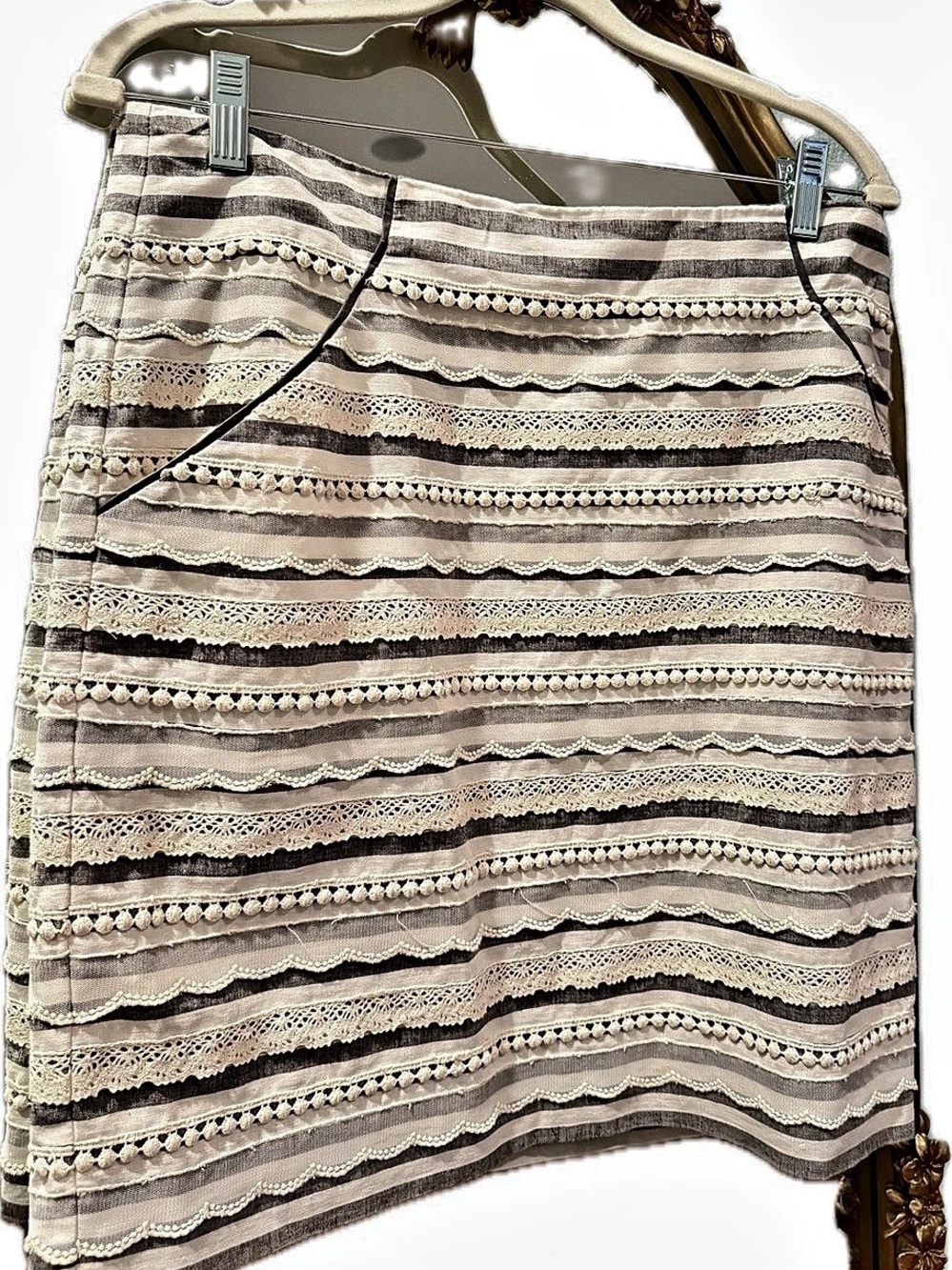 Anthropologie Tabitha Sailing Lace Skirt - Picture 2 of 15